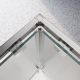 Душевой уголок BelBagno LUCE-AH-21-120/80-P-Cr стекло рифлёное, профиль хром