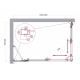 Душевой уголок BelBagno LUCE-AH-21-120/80-P-Cr стекло рифлёное, профиль хром