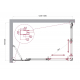 Душевой уголок BelBagno LUCE-AH-21-125/80-C-Cr стекло прозрачное, профиль хром
