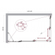 Душевой уголок BelBagno LUCE-AH-21-145/90-C-Cr стекло прозрачное, профиль хром