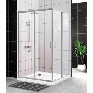 Душевой уголок BelBagno UNO-195-AH-2-90/70-C-Cr стекло прозрачное