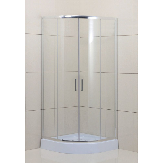 Душевой уголок BelBagno UNO-195-R-2-100-C-Cr стекло прозрачное