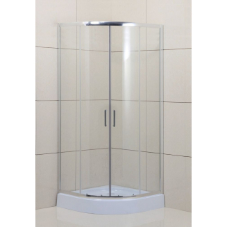 Душевой уголок BelBagno UNO-195-R-2-80-C-Cr стекло прозрачное