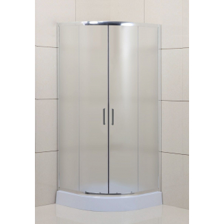 Душевой уголок BelBagno UNO-195-R-2-80-P-Cr стекло рифлёное