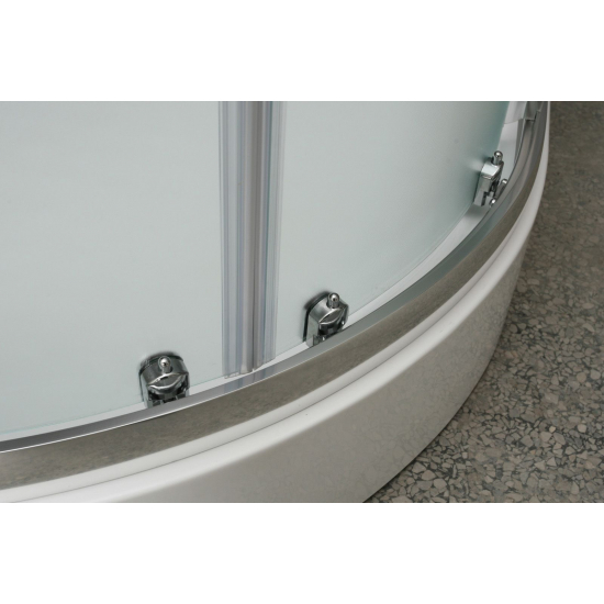 Душевой уголок BelBagno UNO-195-R-2-95-P-Cr стекло рифлёное