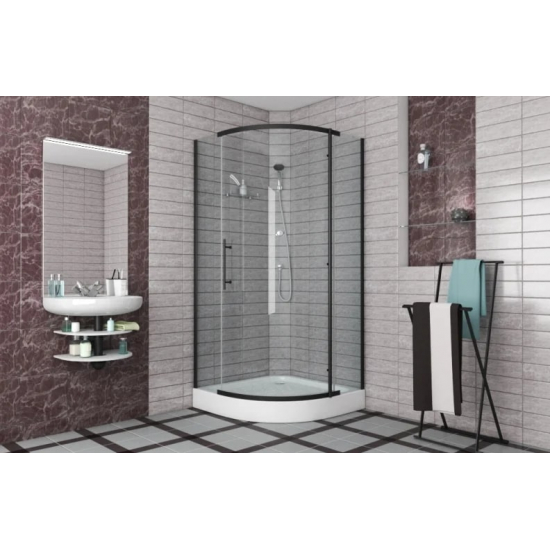 Душевой уголок BRAVAT Blackline BS090.1110A 90х90х195
