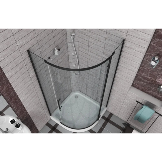 Душевой уголок BRAVAT Blackline BS090.1110A 90х90х195