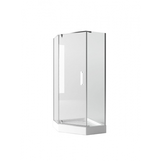 Душевой уголок EVA GOLD JY 029 100х100х185 трапеция, прозрачное стекло с поддоном