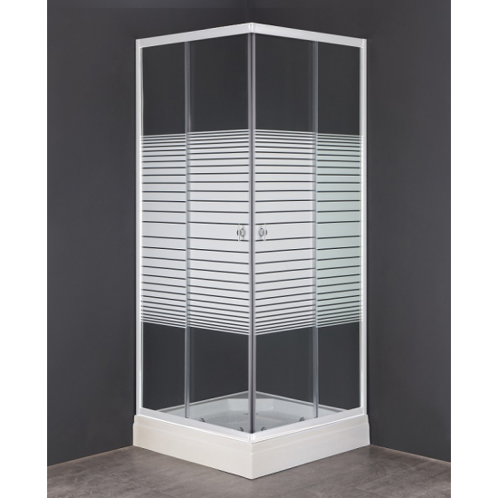 Душевой уголок LORANTO CS-8024S (CS-2239) 90x90x195
