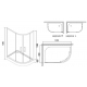 Душевой уголок LORANTO Sunway CS-827HL 120x80x195