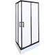 Душевой уголок PARLY QZ71B 70x100x195 стекло прозрачное, профиль чёрный, низкий поддон