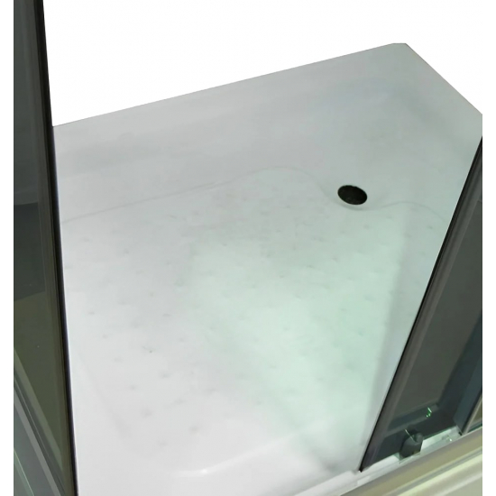 Душевой уголок PARLY QZ71S 70x100x195 стекло тонированное, профиль хром, низкий поддон