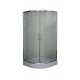 Душевой уголок PARLY Z91 90x90x195 стекло матовое с узором, профиль хром с поддоном