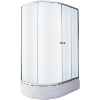 Душевой уголок PARLY ZFM1201 R 120x80x195 стекло матовое, профиль хром с поддоном