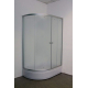 Душевой уголок PARLY ZFM1201 R 120x80x195 стекло матовое, профиль хром с поддоном