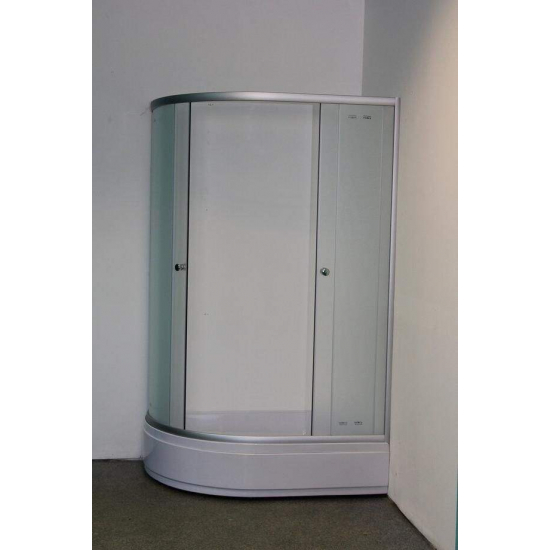 Душевой уголок PARLY ZFM1201 R 120x80x195 стекло матовое, профиль хром с поддоном