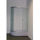 Душевой уголок PARLY ZFM1201 R 120x80x195 стекло матовое, профиль хром с поддоном