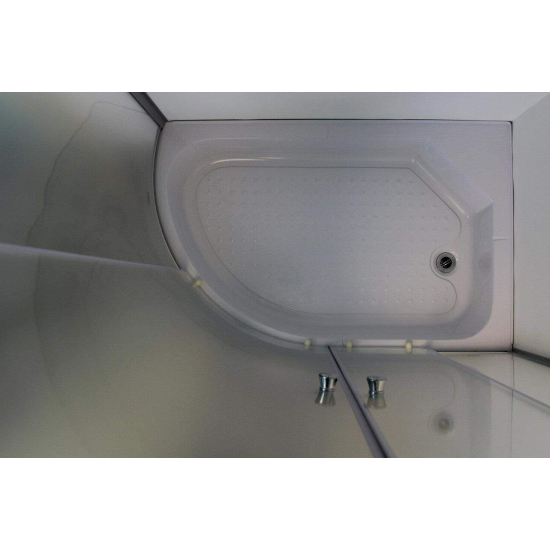 Душевой уголок PARLY ZFM1201 R 120x80x195 стекло матовое, профиль хром с поддоном