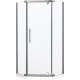 Душевой уголок PARLY ZPE911T 90x90x195 стекло прозрачное, профиль хром с поддоном