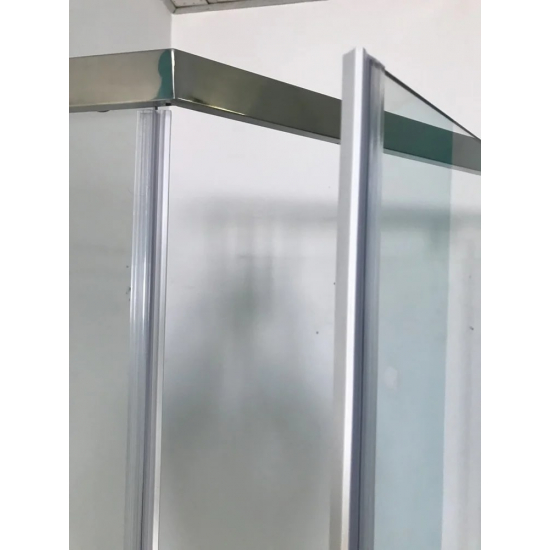 Душевой уголок PARLY ZPE911T 90x90x195 стекло прозрачное, профиль хром с поддоном