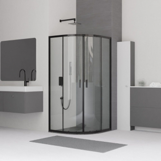 Душевой уголок RGW Classic CL-54B 90x90 стекло прозрачное, профиль чёрный