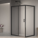 Душевой уголок RGW Passage PA-245B 80x100x190 стекло прозрачное, профиль чёрный