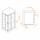 Душевой уголок RGW Passage PA-246B 80x100x195 стекло прозрачное, профиль чёрный