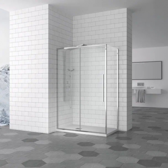 Душевой уголок RGW Stilvoll SV-42 100x100x195 стекло прозрачное, профиль хром