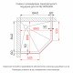 Душевой уголок RGW Stilvoll SV-82Gr L 90x90 стекло тонированное, профиль серый