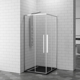Душевой уголок RGW SV-31 90х90 стекло прозрачное, профиль хром