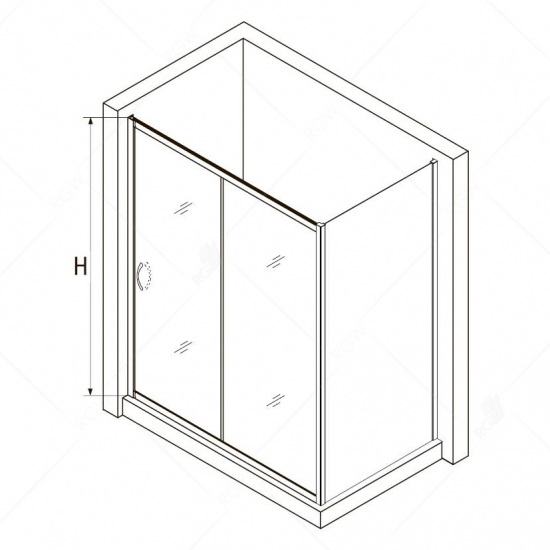 Душевой уголок RGW Tornado TO-44 130x100 стекло прозрачное, профиль хром