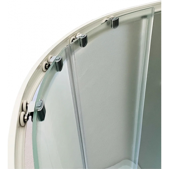 Душевой уголок ROYAL BATH RB 90HK-C 90x90x200 стекло матовое, профиль белый