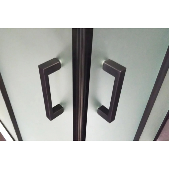 Душевой уголок ROYAL BATH RB 90HK-C-BL 90x90x200 стекло матовое, профиль чёрный