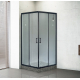 Душевой уголок ROYAL BATH RB HPD-C-BL 85x95x185 стекло матовое, профиль черный