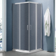 Душевой уголок SANTREK AQUA Lea-CR-1000*800-G-Chrome 100x80 стекло грейп, профиль хром