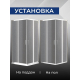 Душевой уголок SANTREK AQUA Lea-CR-1000*800-G-Chrome 100x80 стекло грейп, профиль хром