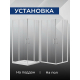 Душевой уголок SANTREK AQUA Lea-CR-900-C-Brushed 90x90 профиль сатин