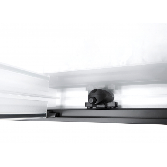 Душевой уголок SANTREK AQUA Lea-R-1000-C-Matt Black 100x100 профиль чёрный