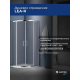 Душевой уголок SANTREK AQUA Lea-R-1000-G-Chrome 100x100 стекло грейп, профиль хром
