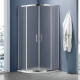 Душевой уголок SANTREK AQUA Lea-R-1200-G-Chrome 120x120 стекло грейп, профиль хром