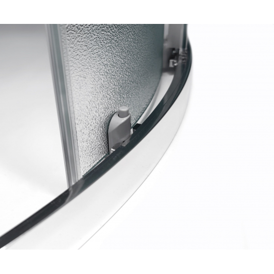 Душевой уголок SANTREK AQUA Lea-R-1200-G-Chrome 120x120 стекло грейп, профиль хром