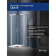 Душевой уголок SANTREK AQUA Lea-R-800-C-Chrome 80x80 профиль хром