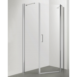 Душевой уголок SANTREK AQUA Luna-PNT-1000-C-Chrome 100x100 профиль хром