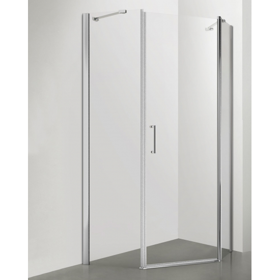 Душевой уголок SANTREK AQUA Luna-PNT-900-C-Chrome 90x90 профиль хром