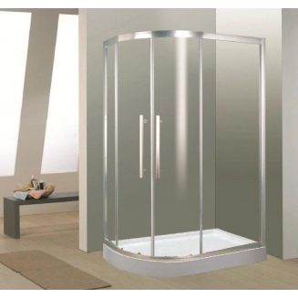 Душевой уголок TIMO BY-549 120x80x200 R стекло прозрачное, профиль хром с поддоном
