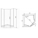 Душевой уголок TIMO BY-839 80x80x200 80C Clean Glass стекло прозрачное, с поддоном