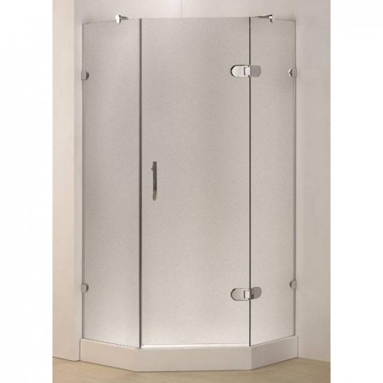 Душевой уголок TIMO BY-839 90x90x200 90F Fabric Glass стекло матовое, с поддоном