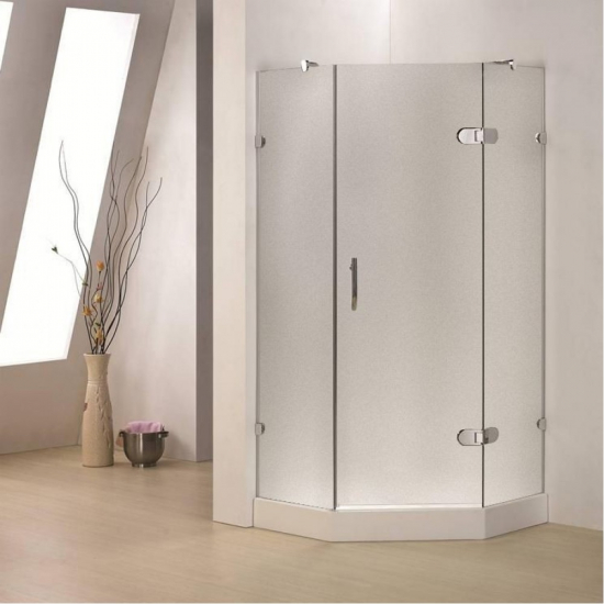 Душевой уголок TIMO BY-839 90x90x200 90F Fabric Glass стекло матовое, с поддоном