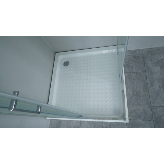 Душевой уголок TIMO TL-8002 80x80x200 Romb Glass стекло прозрачное с рисунком, с поддоном