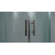 Душевой уголок TIMO TL-9001 90x90x200 Fabric Glass стекло матовое, профиль хром с поддоном